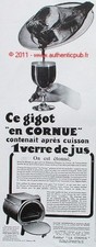 ALTE WERBUNG 1929 LA CORNUE