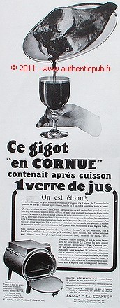 Alte werbung 1929 cornue - alte,