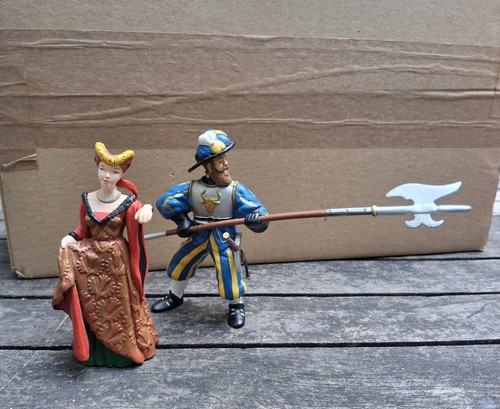 Papo hofdame und hellebardier - und,