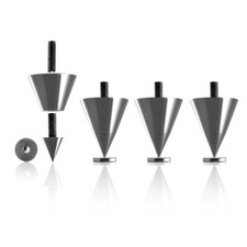 Teufel Subwoofer Spikes AC 8554 BA(4 Stück) für Teufel-Subwoofer Präziserer Bass