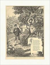 Der Schwur Rudolf Baumbach Baum Klettern Gedicht Herger Tracht Holzstich E 9394