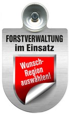 Schild Einsatzschild fuer Windschutzscheibe Forstverwaltung im Einsatz 309732