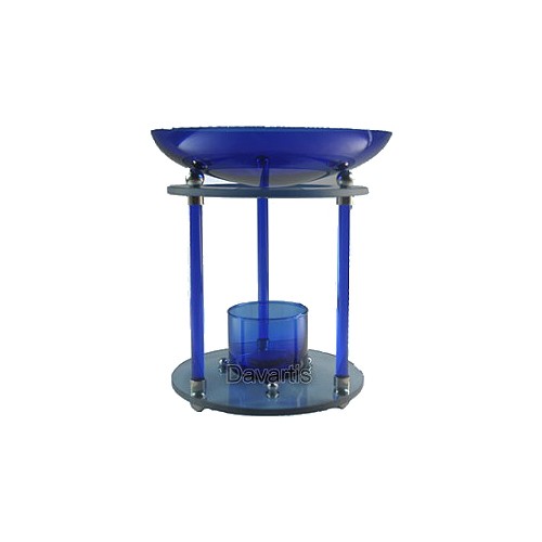 Duftlampe aquarius glas blau - duftlampe,