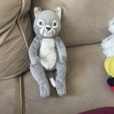 Ikea Gosig Katt grau weiß