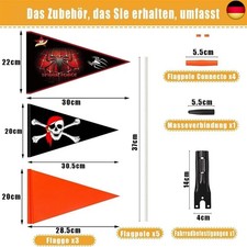 HuaMuDM Fahrrad Wimpel