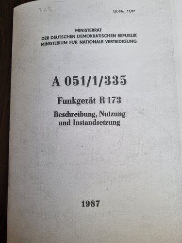 Nva funkgerät r173 - nva,