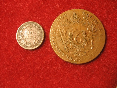 1860 10 kreuzer - 5/10,