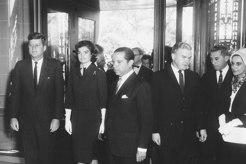 Präsident john kennedy - f., und