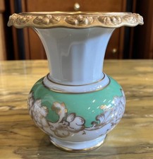 Rosenthal Vase Porzellan Entwurf Von Ph. Rosenthal Antik Grün Gold Verzierung