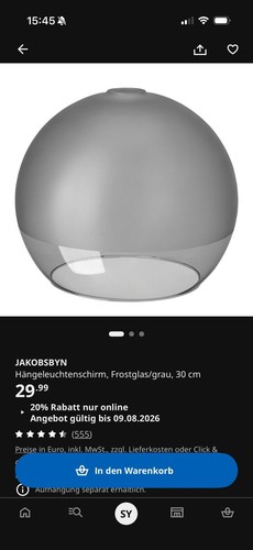 Lampenschirm jakobsbyn ikea - lampenschirm,
