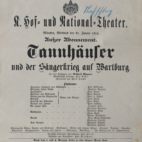 Theaterzettel münchen - theaterzettel,