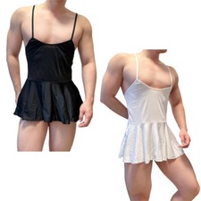 Herren Pyjamas Kleid Nachthemd