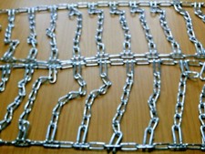 1 Satz-(1Paar) Schneeketten/Leiterkette für Ausitzrasenmäher 16x6.50-8 / 4.00x9