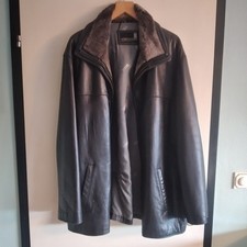 Herrenlederjacke, schwarz, Gr