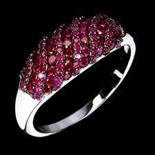 925 Sterlingsilber Ring Rubin