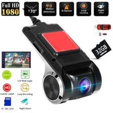 1080P HD Auto Kamera G-sensor DVR Dash Cam Video Camera Recorder mit 32GB TF