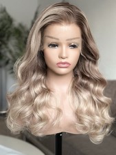 Blond echthaar perücke - echthaar, |