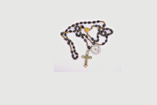 Rosenkranz schwarz mit Medaille