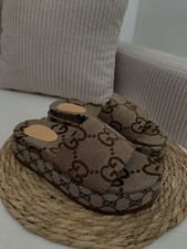 Gucci Damen Plateau-Pantoletten GG Canvas gr.38