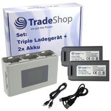 3in1 Set: 2x Li-Polymer Akku
