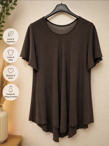Oversize shirt braun - shirt, a-linie