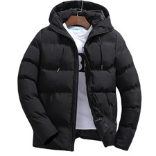 Herren Winterjacke Daunen gefüllt - Warme Jacke mit Reißverschluss