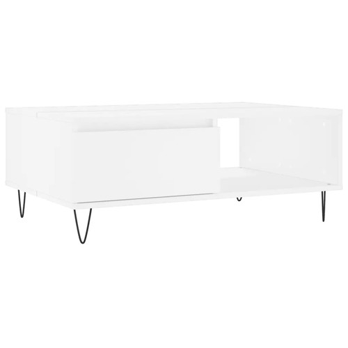 Couchtisch weiß 90x60x35 - weiß, cm
