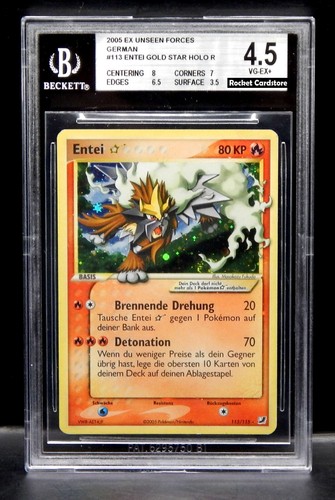 Pokemon entei gold star holo - pokemon,