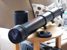 BRESSER by VIXEN 90M Refraktor FH 90/1000 mm Teleskop OTA + Schellen + P-Schiene