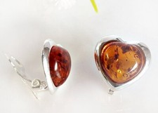 Bernstein Ohrclips Silber 925