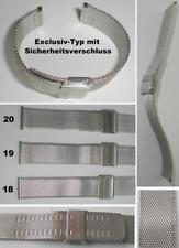Herzog MILANAISEUHRENBAND EXCLUSIV MIT SICHERHEITSVERSCHLUSS Wahl 18, 19, 20 mm