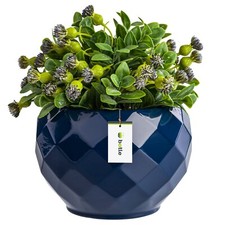 Runder Blumentopf aus Keramik