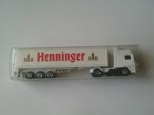 Henninger Brauerei Truck Volvo F12 Globetrotter PVC Box 5 achser  1:87