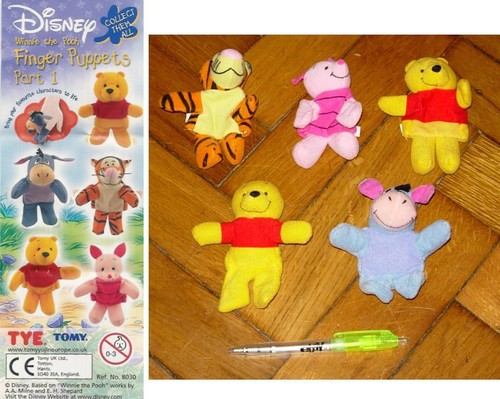 Winnie pooh finger puppets - winnie, set