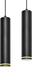 Pendelleuchte Zylinder Schwarz