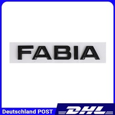 Emblem Schriftzug Fabia Schwarz Heckklappe hinten Kofferraum