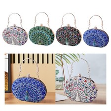 Pfauenmuster Handtasche