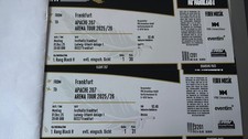 4 Personalisierte Apache 207 Tickets - Frankfurt - beste Kategorie 01.12.2025