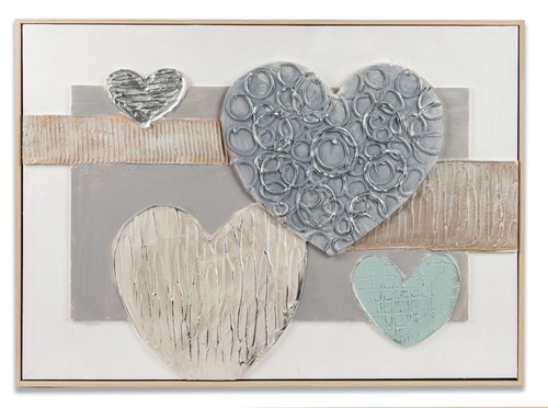 Wandbild herzen mit - wandbild,