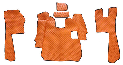 Orange eco leder - orange, eco-leder