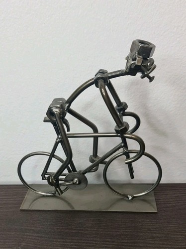 Stahl fahrrad skulptur - stahl,