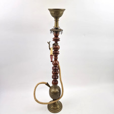 Antike Ägyptische Shisha Wasserpfeife | Handgefertigt Messing | 66 cm | Deko VTG