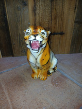 Seltener Keramik Tiger Statue