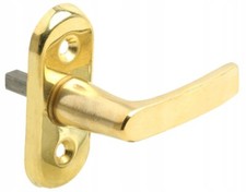 Messing Fenstergriff Halbolive Olive Fenster Griff Rasterolive Gold mit Stift