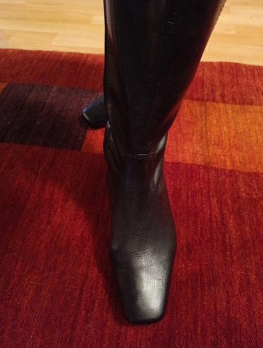 Stiefel schwarz echtes leder - stiefel,