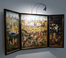 Triptychon, Altarbild, Garten