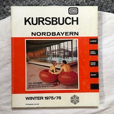 Deutsche Bahn,DB,Winter 1975 / 76, Kursbuch Nordbayern