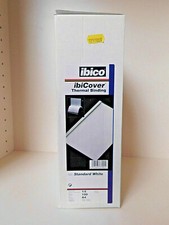ibico Thermobindemappen 1,5 mm, weiß/klar, A4, 100 Stück, für Abheftung geeignet