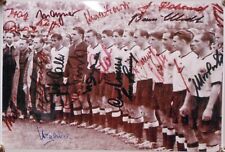 Deutschland Fußball Weltmeister 1954 Foto ca. 18x12 cm Faksimile Signatur FPF17