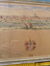 Altes Bild Signiert Aquarell